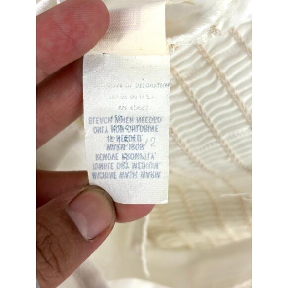 Vintage White Tiered Ruffles Dress with Shrug Pink Ribbon Lace Trim 6 USA - Picture 13 of 14